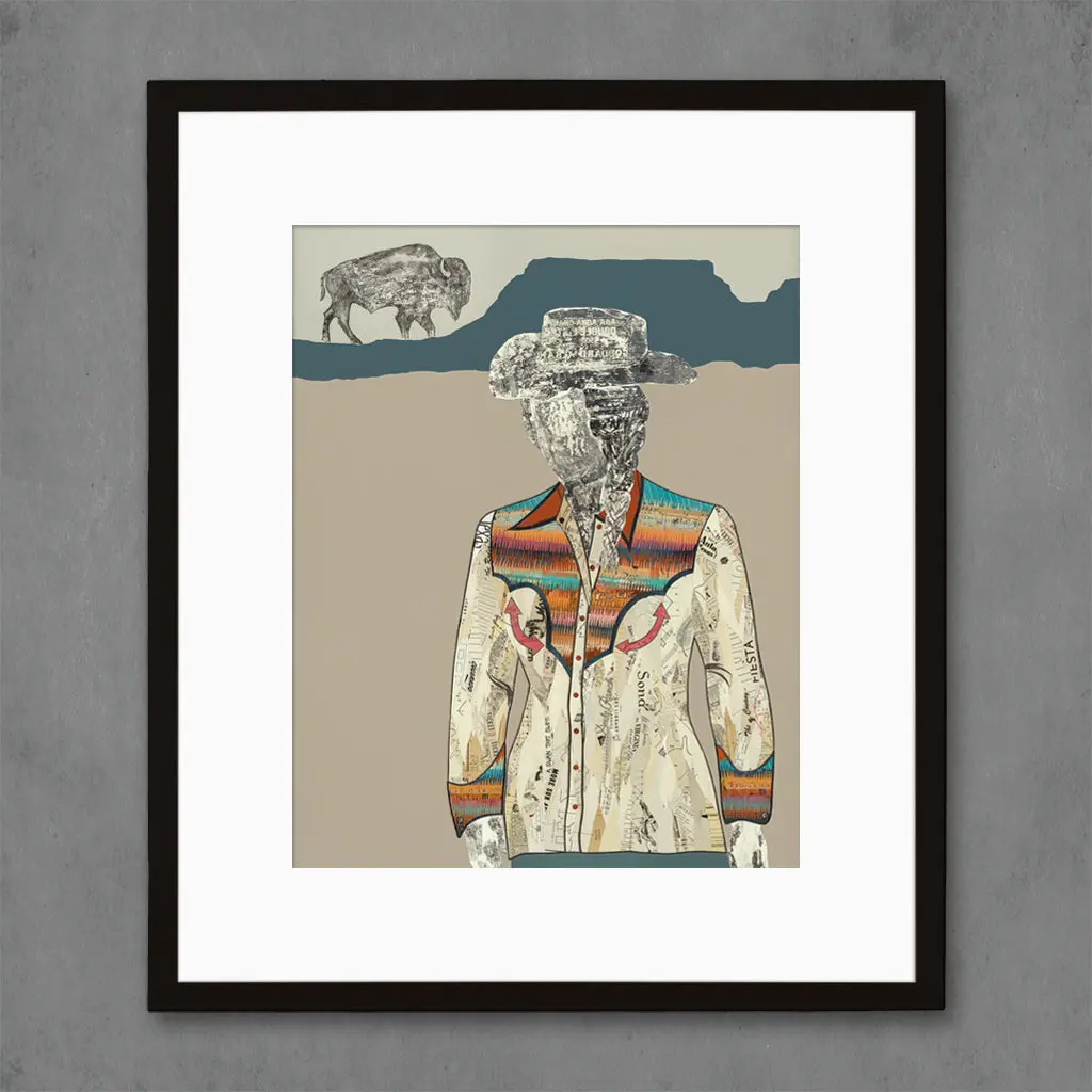 Quilted Wrangler (Cowgirl) Limited Edition Paper Print 4