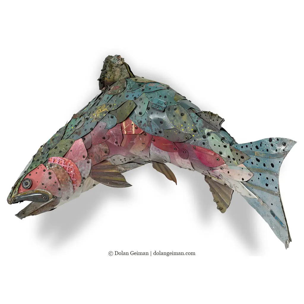 Rainbow Trout Original 3D Sculpture 1