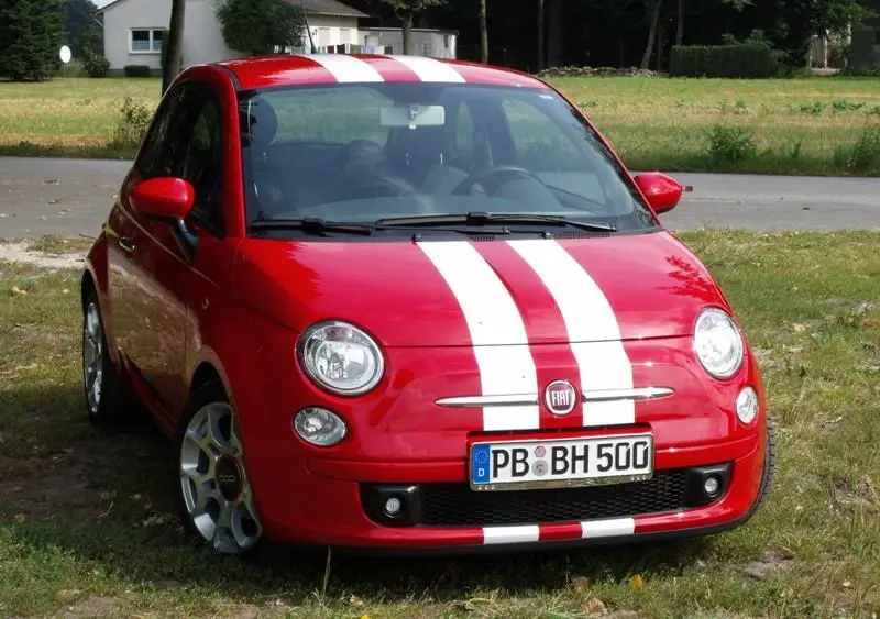Fiat 500 Dual Racing Stripe Kit 4