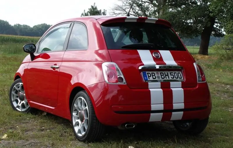 Fiat 500 Dual Racing Stripe Kit 5