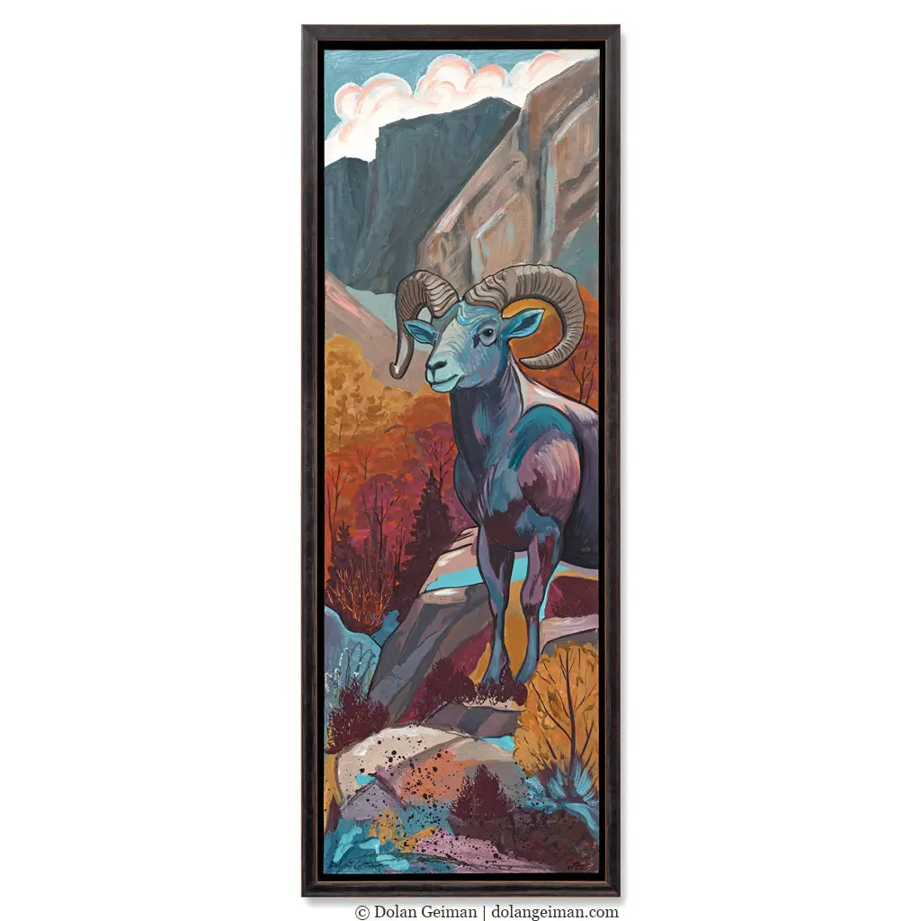 Redrock Ram Original Painting 1