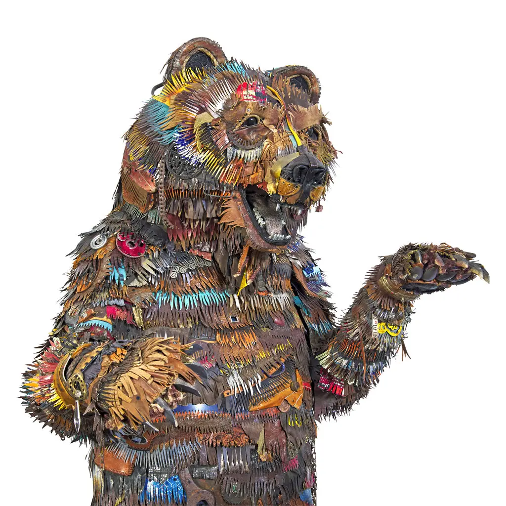 Custom Life-Size 9' Grizzly Original 3D Sculpture 1