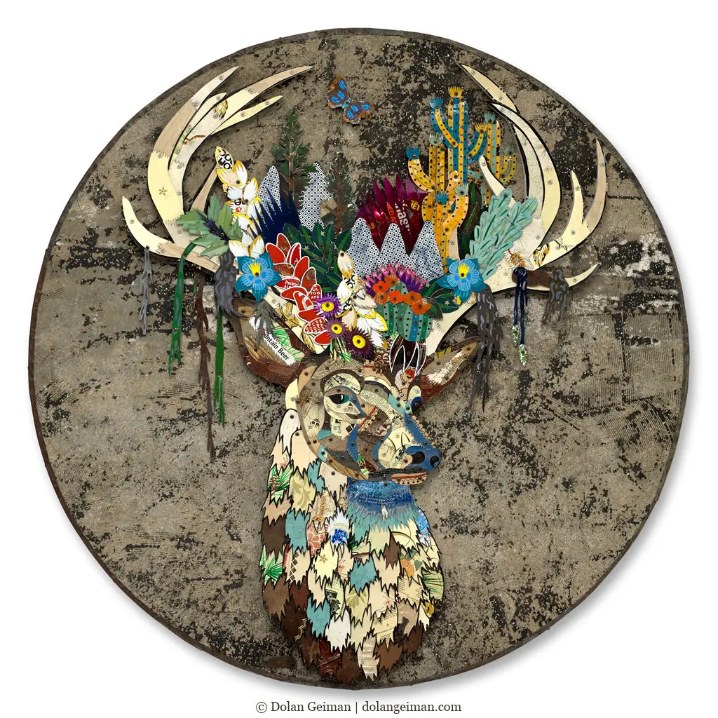 Rising Folktale Original Metal Wall Sculpture 1
