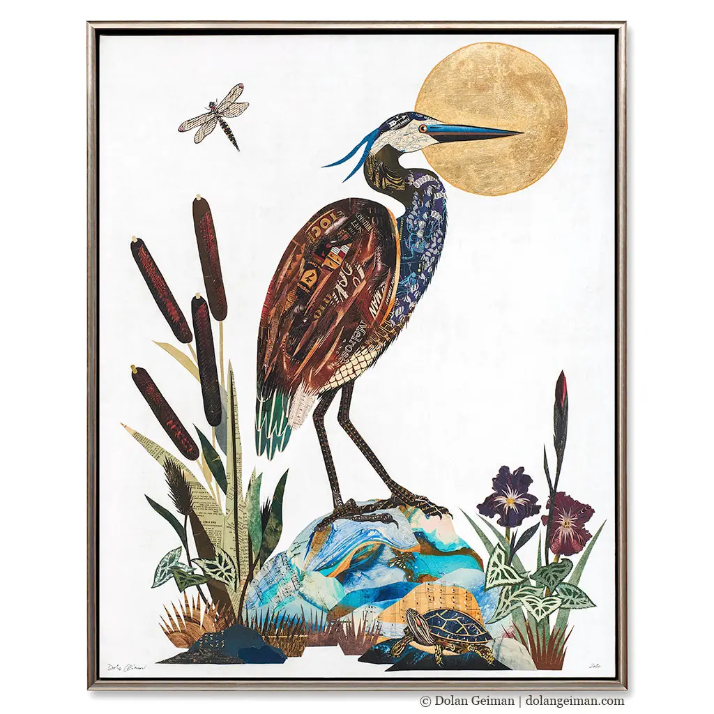 River Saint Heron Canvas Print With Float Frame 1
