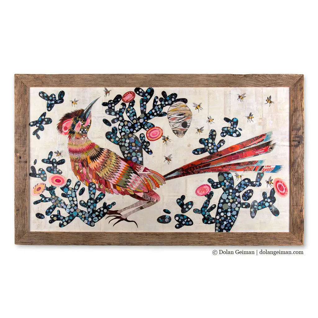 Roadrunner Original Paper Collage 1