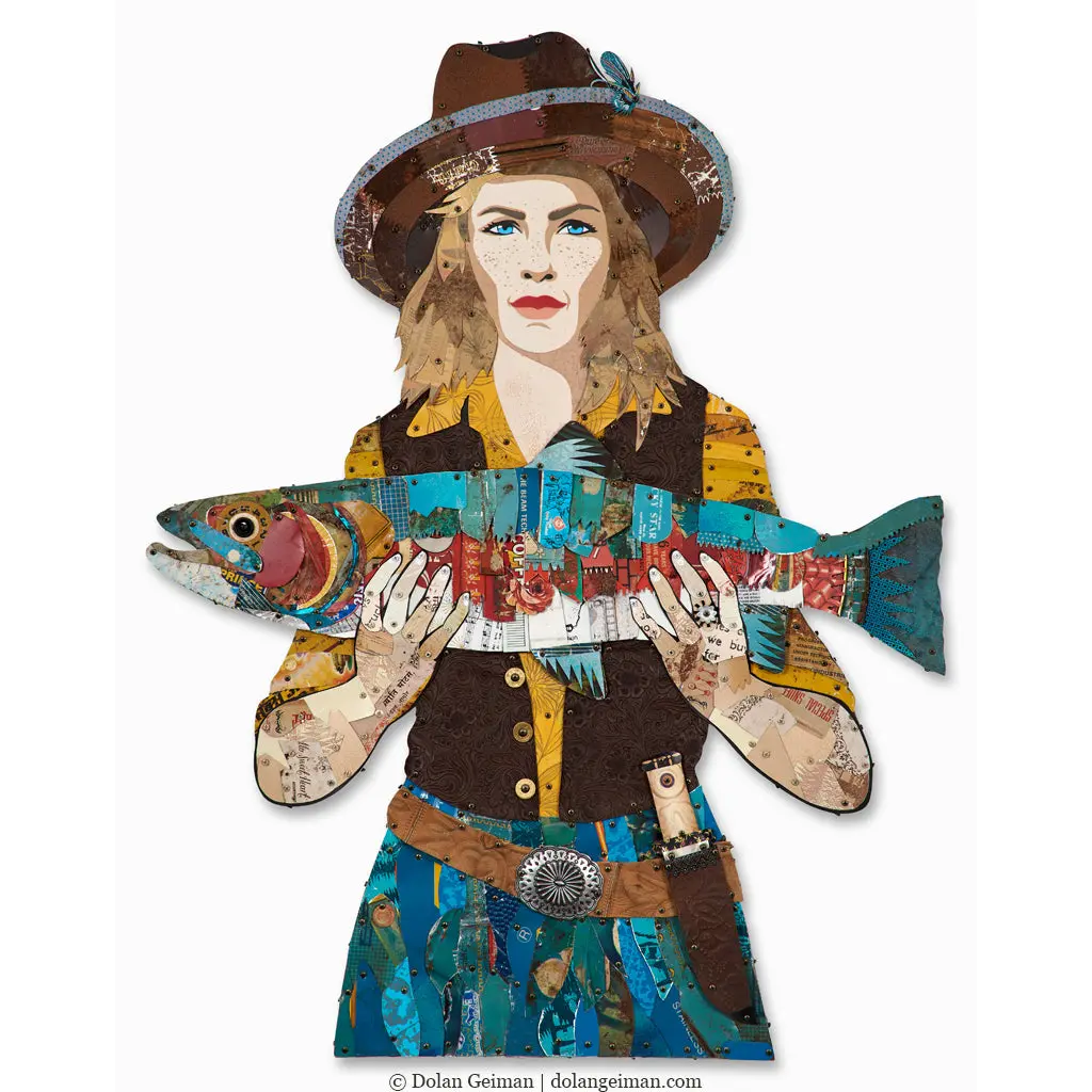 Rogue River Guide Original Metal Wall Sculpture 1