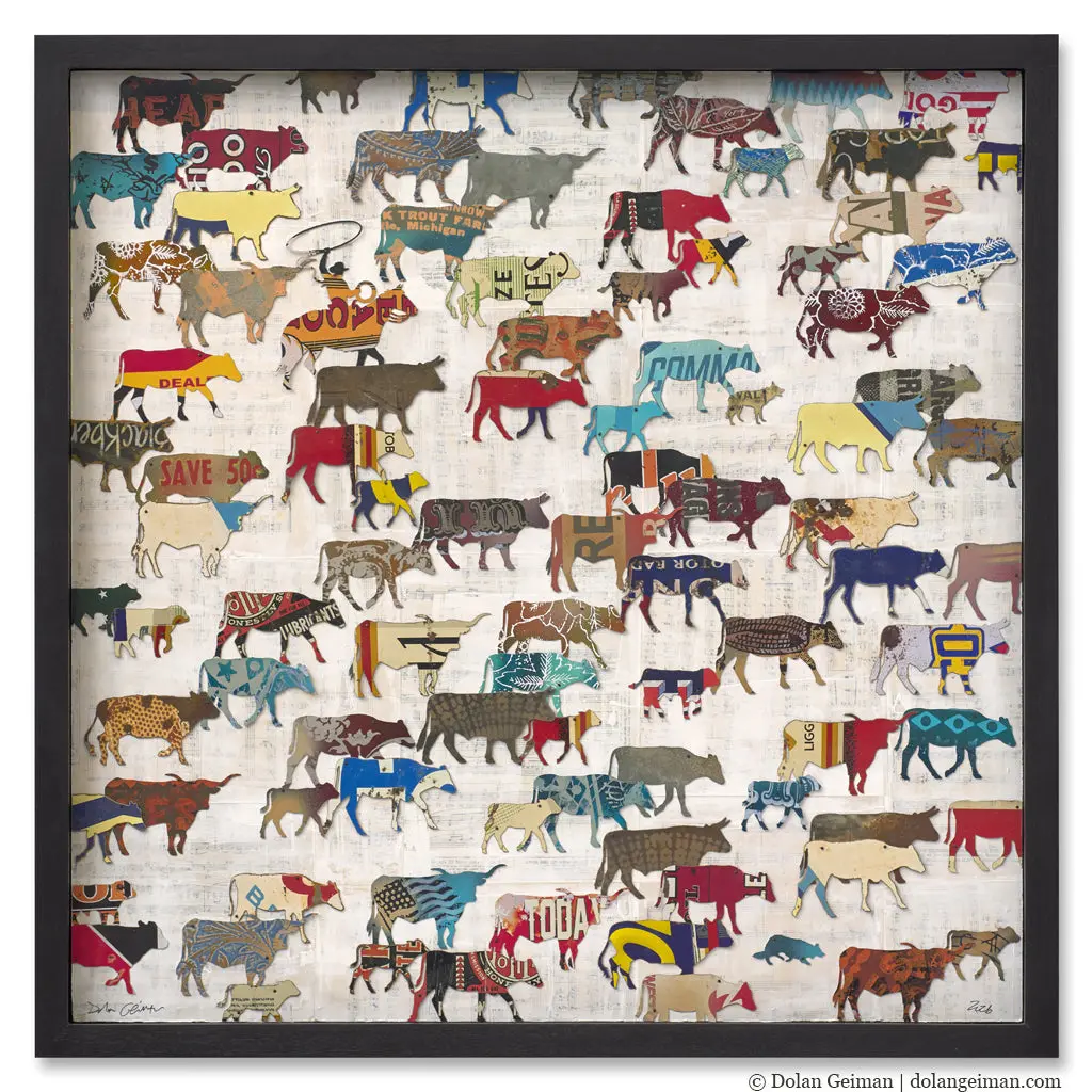 Roundup (Mid-Size) Original Metal Wall Sculpture 1