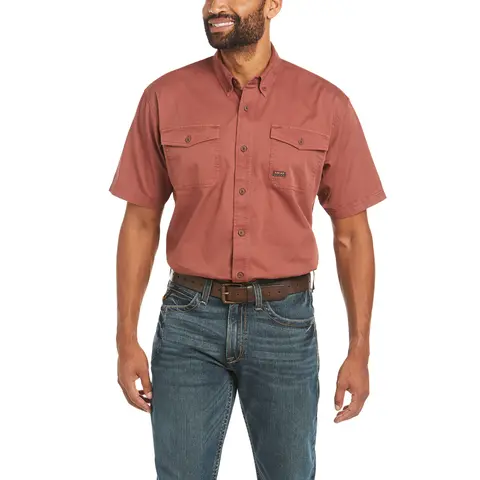 Ariat- Rebar Washed Twill Work Shirt 1