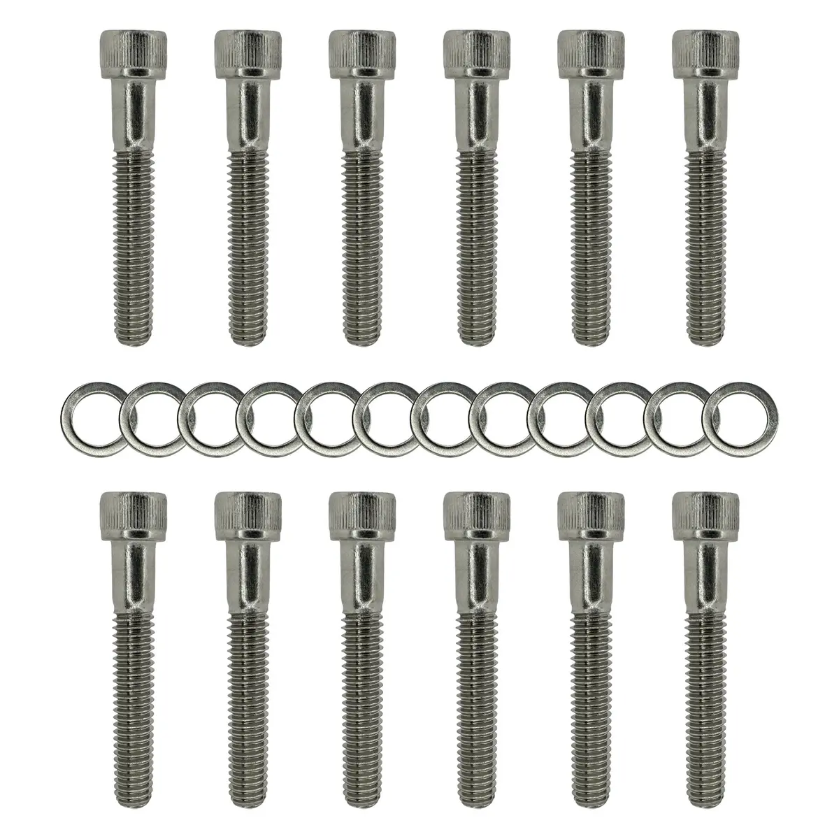 Sbf Stainless Steel Intake Manifold Bolt Kit For Ford V8 Small Block - 260, 289, 302, 5.0L 1
