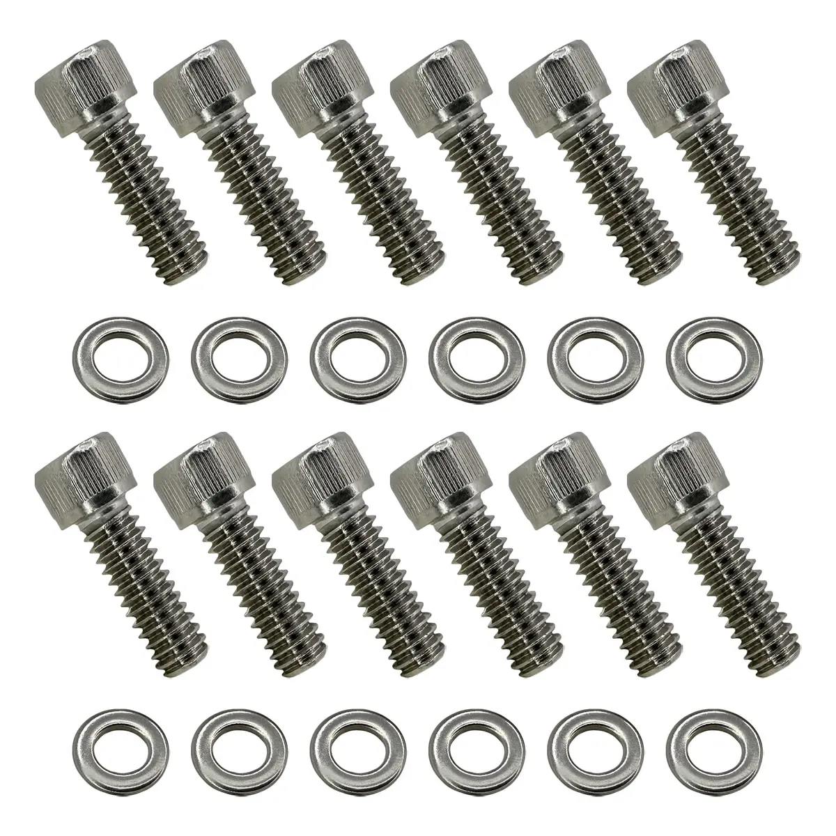 Sbf Stainless Steel Valve Cover Bolt Kit For Ford Small Block - 260, 289, 302, 351W, 5.0L 1