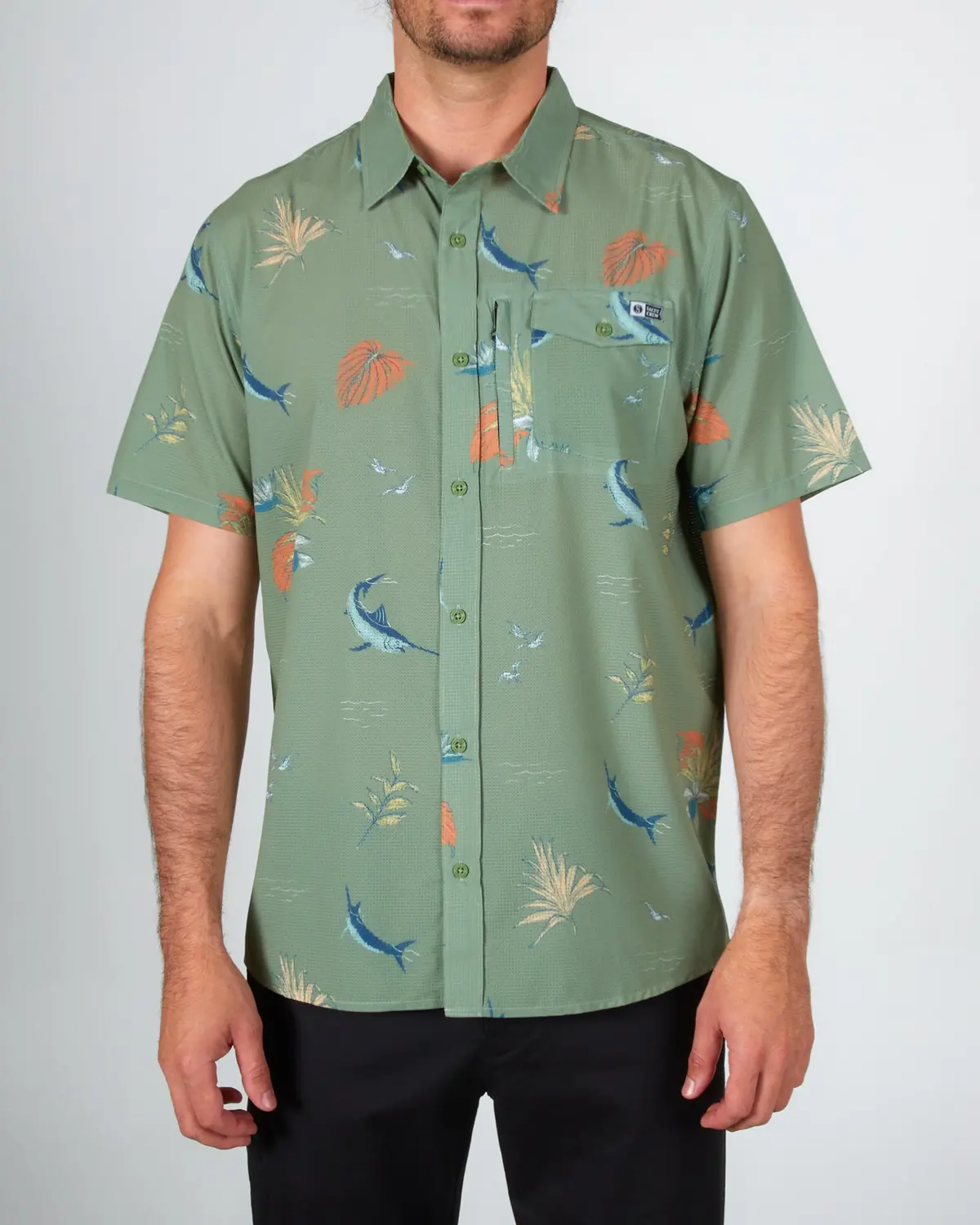 Salty Crew Ernesto Short Sleeve Perforated Tech 1