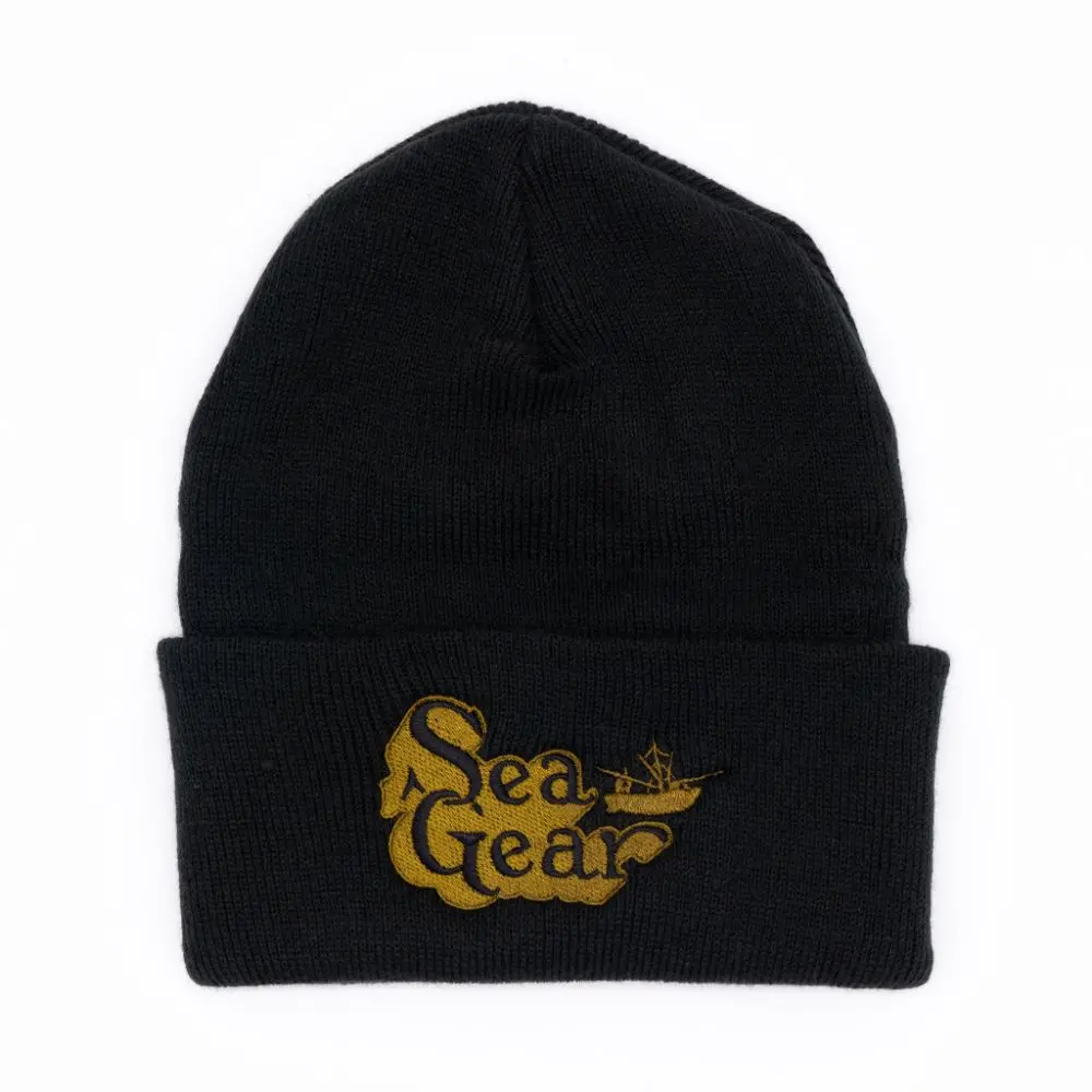 Sea Gear - Old School Embroidered Beanie 1