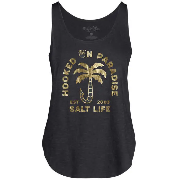 Salt Life Hooked On Paradise Scoop Neck Tank Top 1