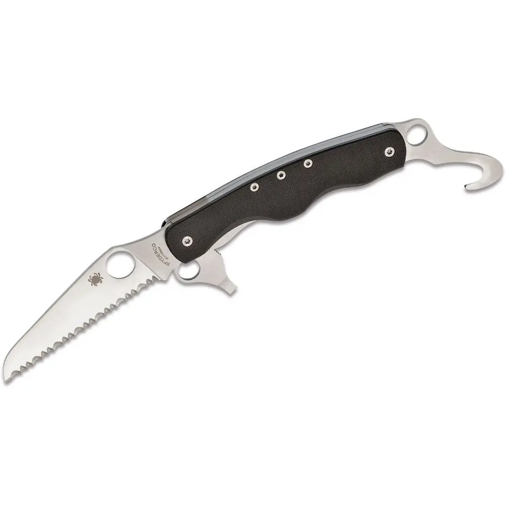 Spyderco - Clipitool Rescue Multi-Function Folder, Black Handle 1