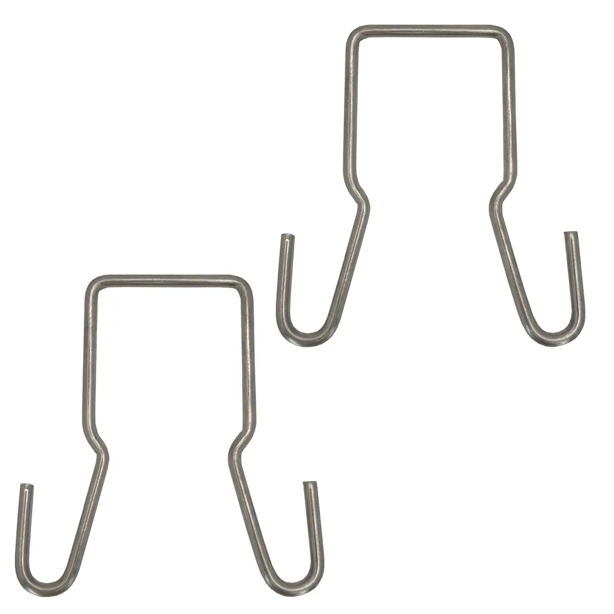 Safety Chain Holder Bracket For 2-Inch Trailer Hitch Shank - Clip-On Steel Hanger Hook 1