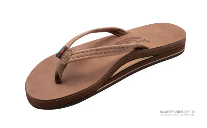 Rainbow Sandals Rainbow Women Luxury Leather Double Layer 1