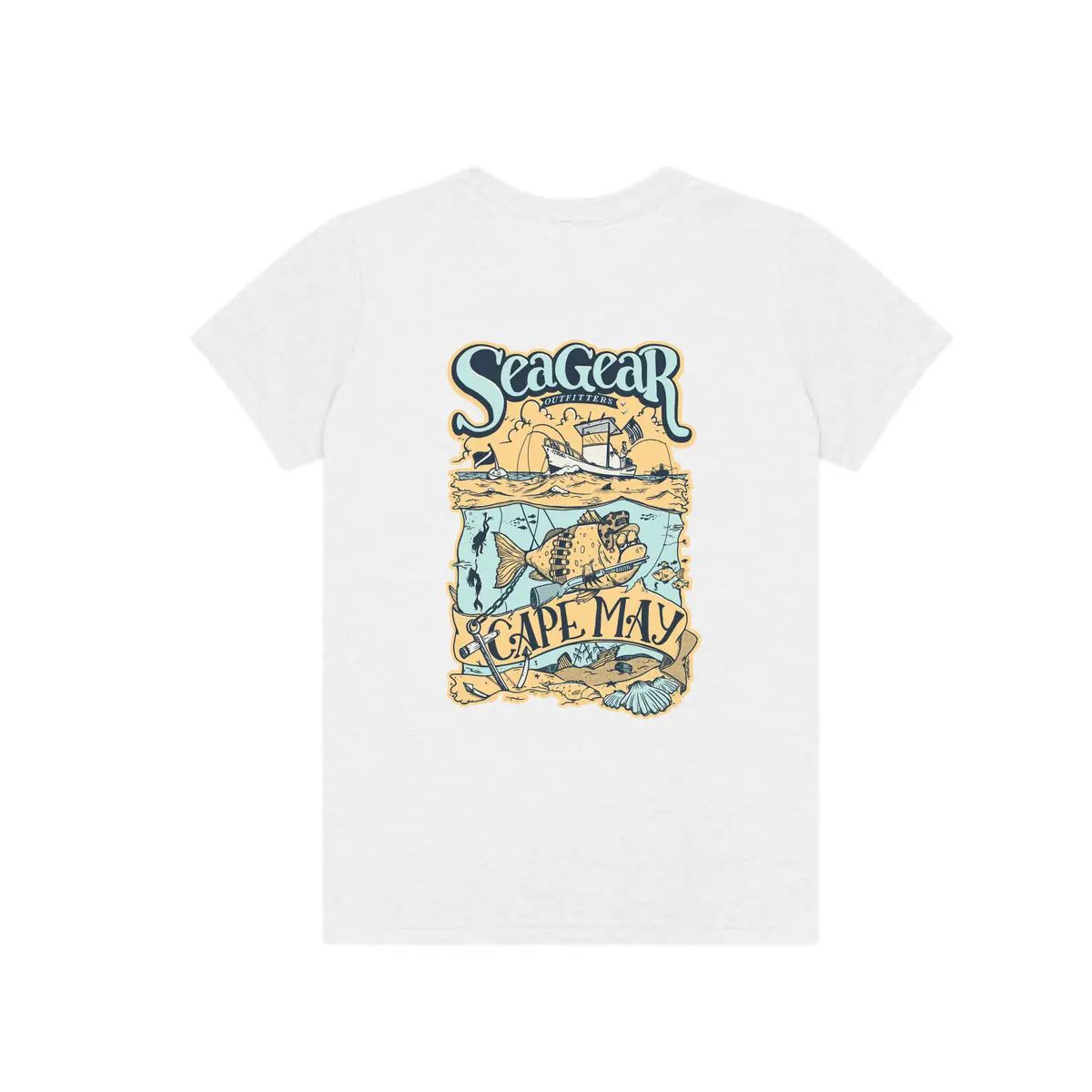 Sea Gear Grumpy Fish Short Sleeve Youth 1