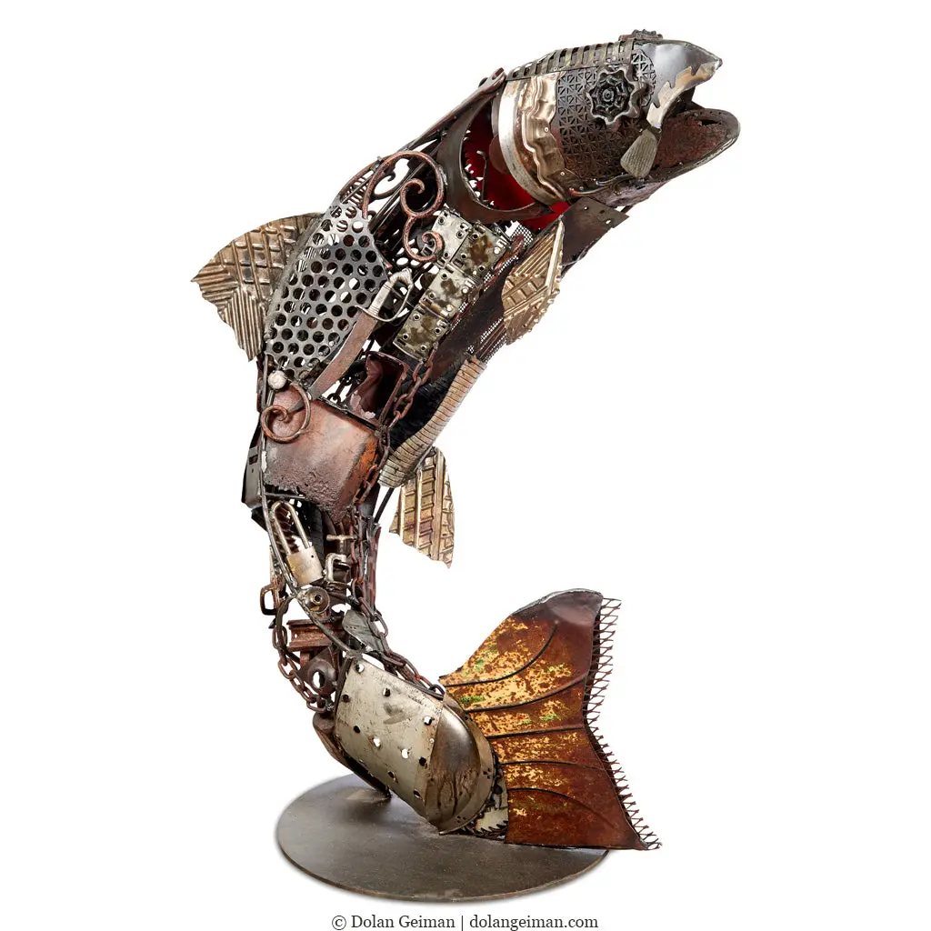 Custom Trout Original 3D Sculpture 1