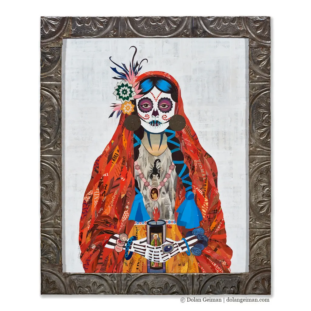 Vigil (Paprika) Original Paper Collage 1