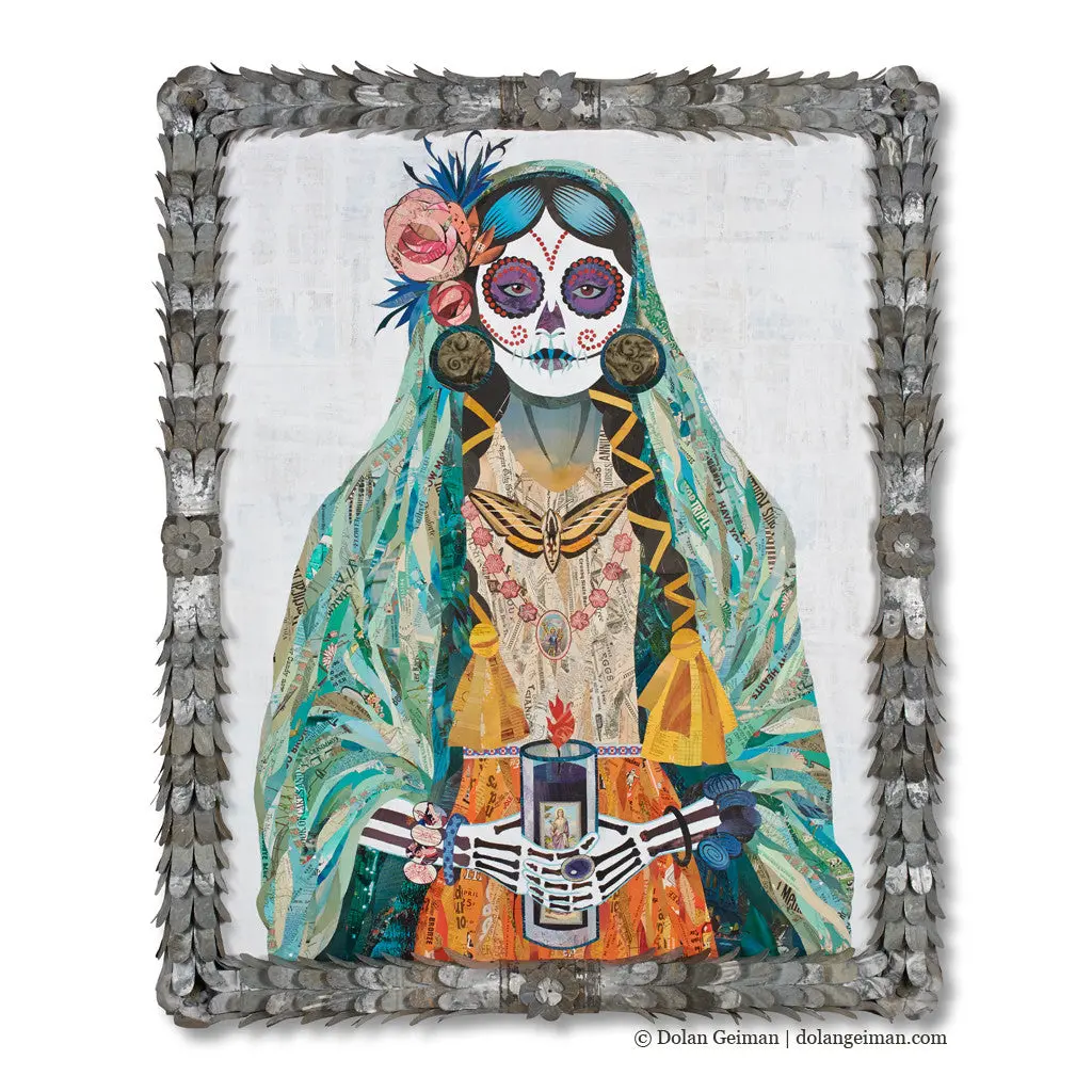 Vigil (Verde) Original Paper Collage 1