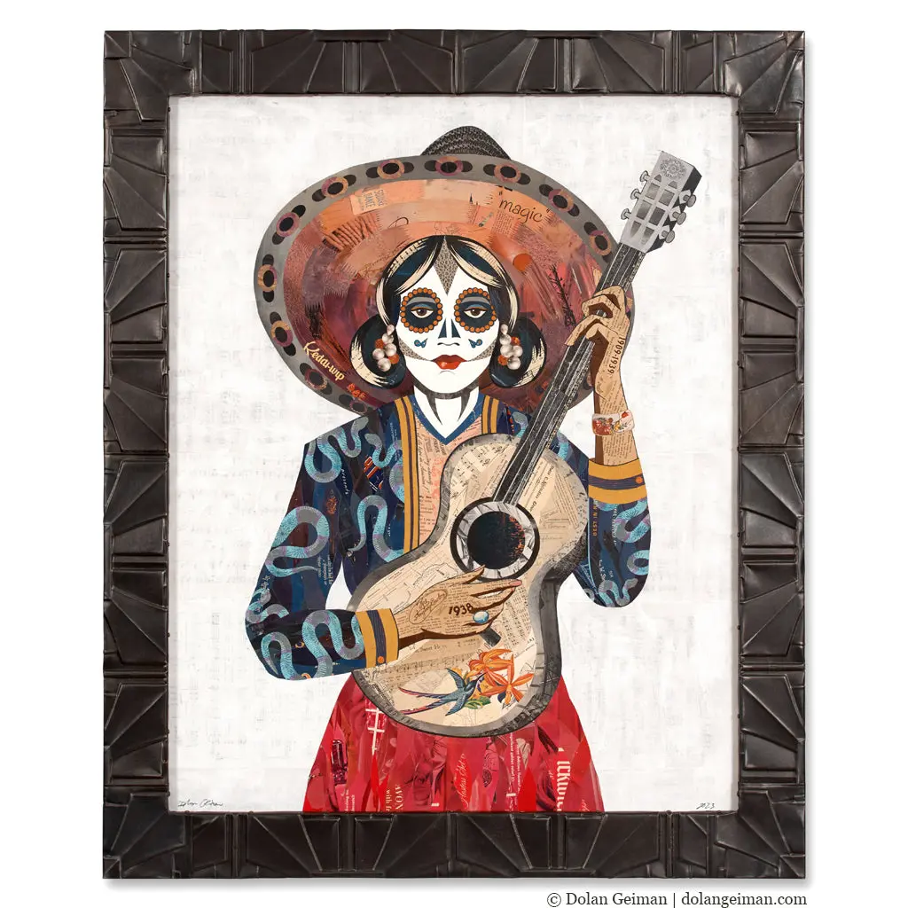Sing Me Back Home (Hiss) Original Paper Collage 1