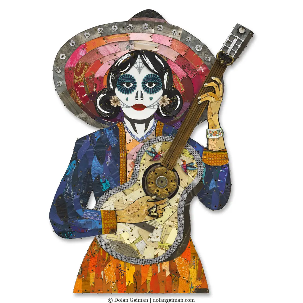 Sing Me Back Home Original Metal Wall Sculpture 1