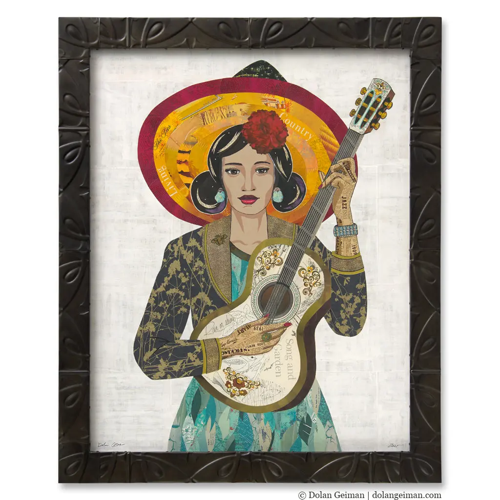 Song Stories Original Paper Collage 1