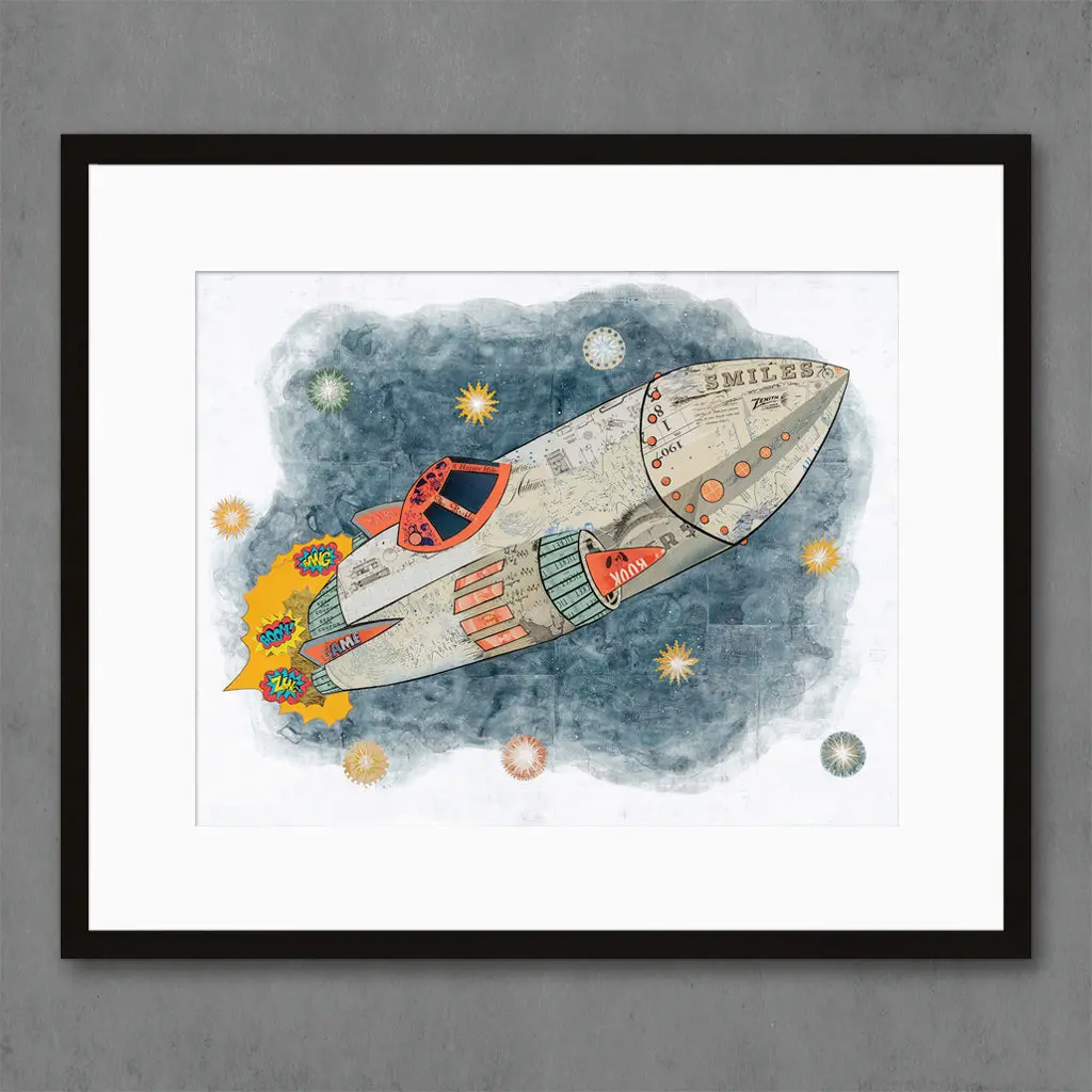 Blasting Off For Adventure Limited Edition Paper Print 1