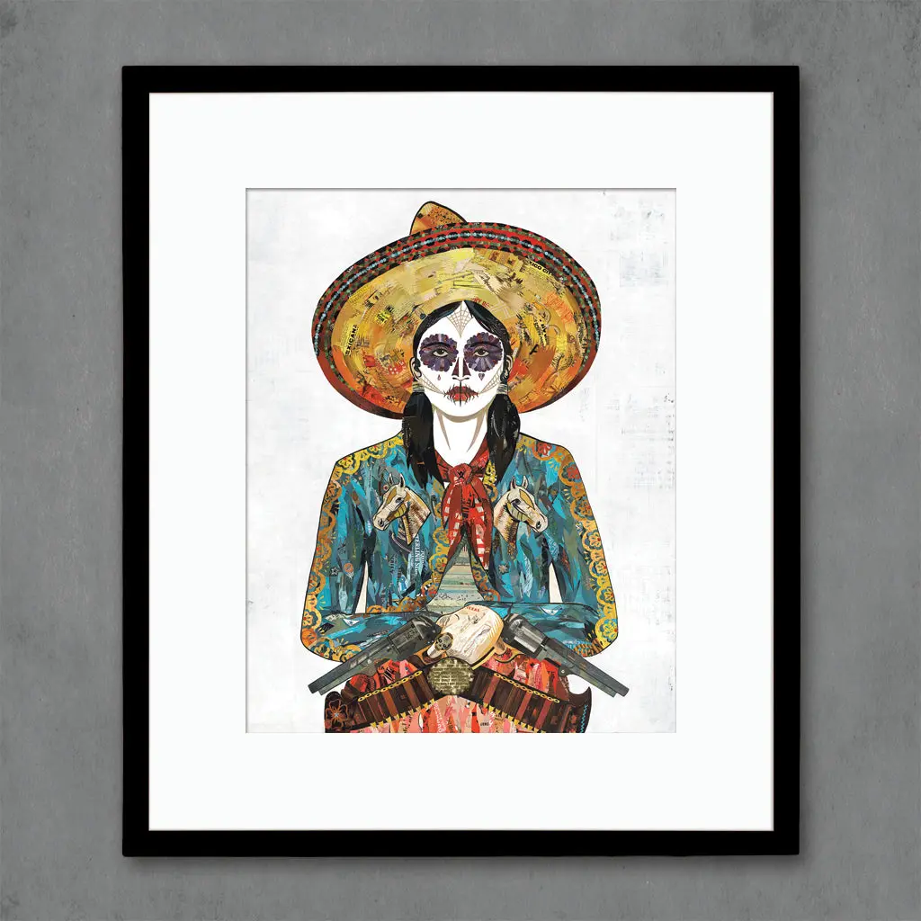 Cowgirl (Horses), White Limited Edition Paper Print 5