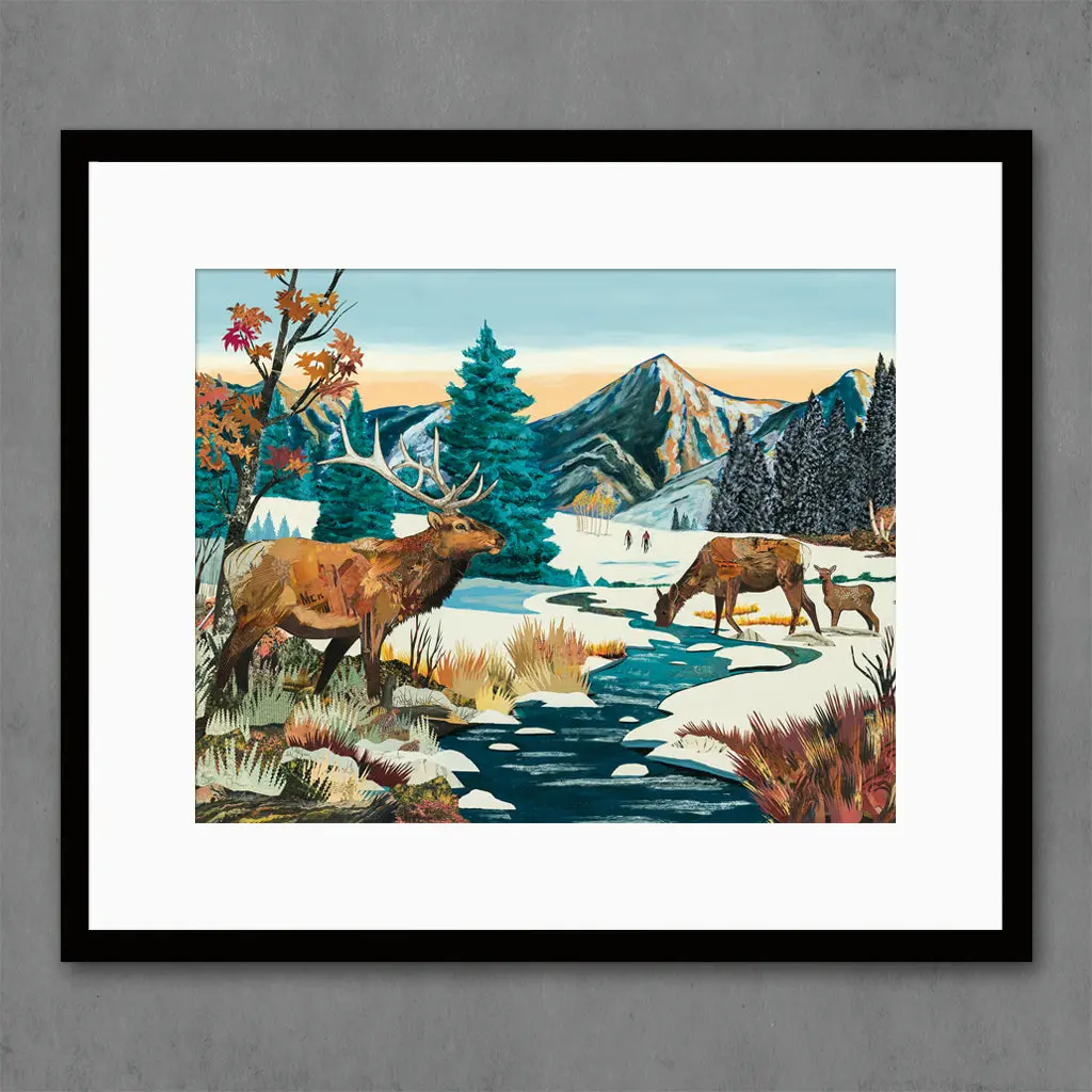 Sunrise Ski Session Limited Edition Paper Print 7
