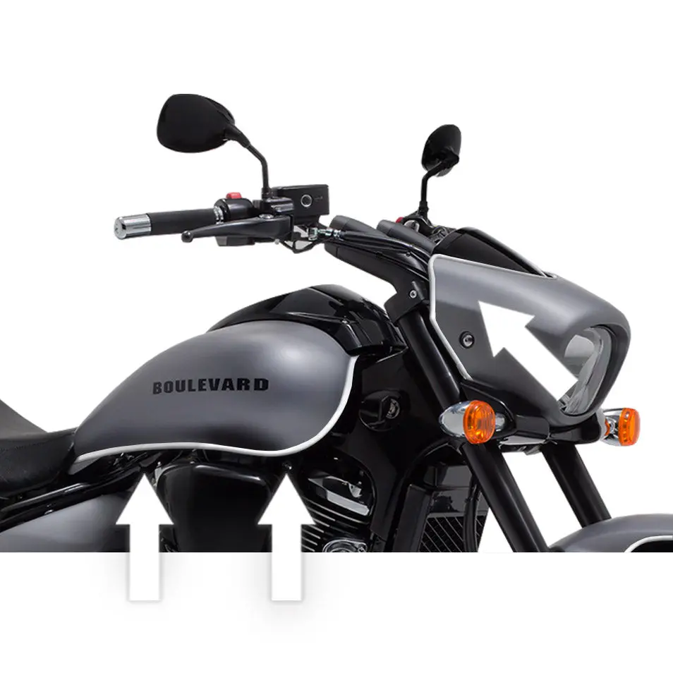Suzuki Boulevard Volusia M50 C90 C50 Chrome Tank Trim 1