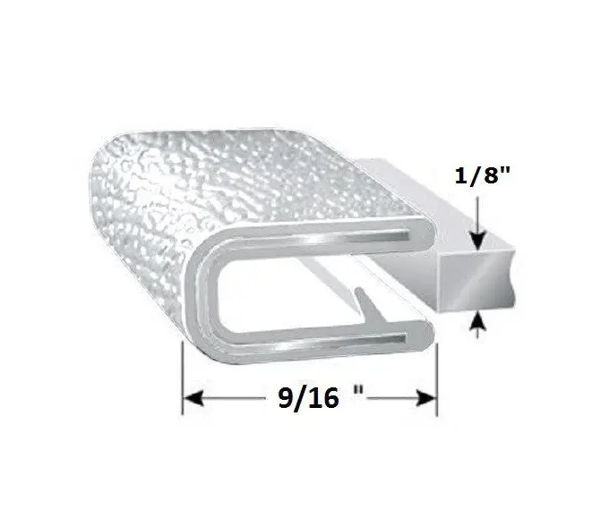 1/8" White Edge Trim Lok Seal Lock 1