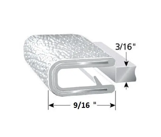 3/16" White Edge Trim Lok Seal Lock : Camper, Trailer, Rv, Boat, Heavy Equipment 1