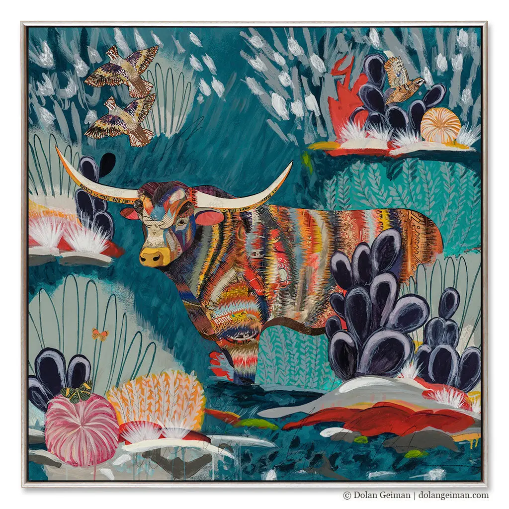 Texas Flush Canvas Print With Float Frame 1