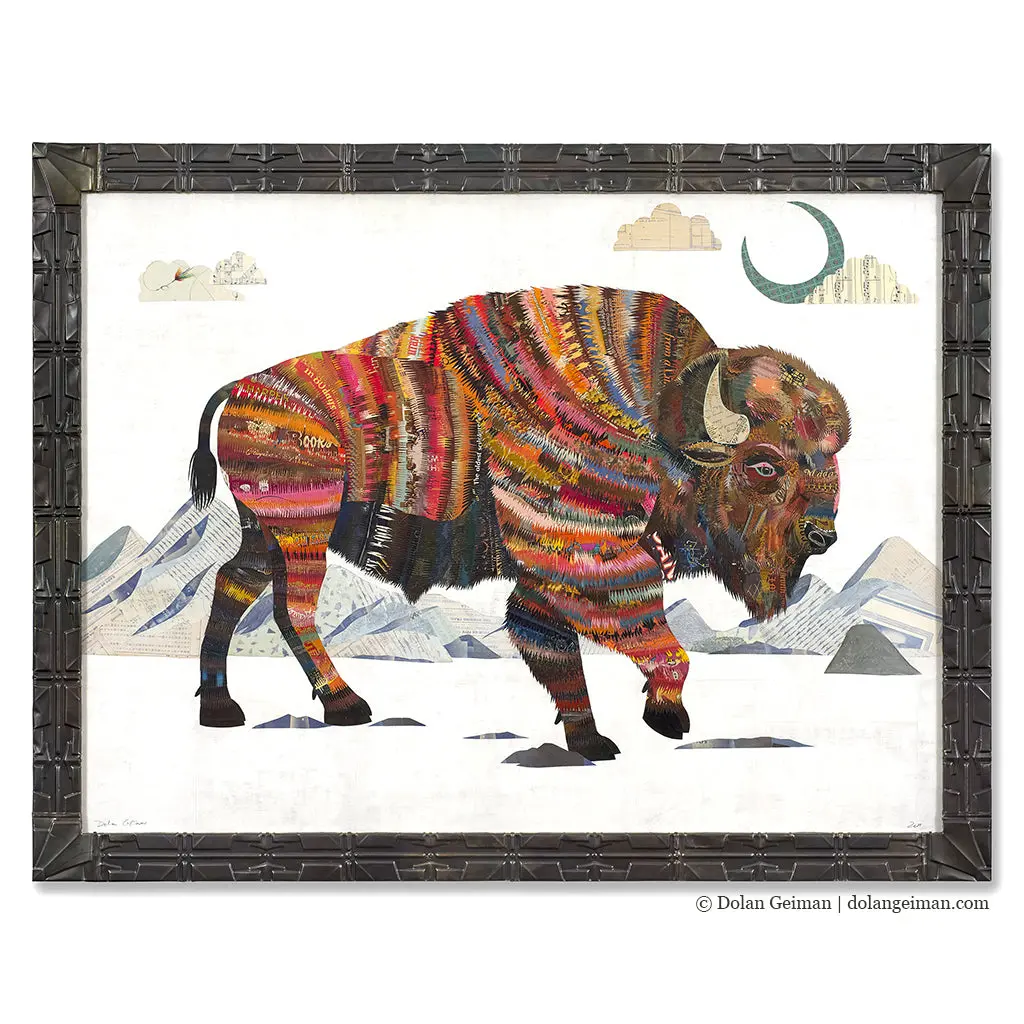 The Ancient One Original Paper Collage 1