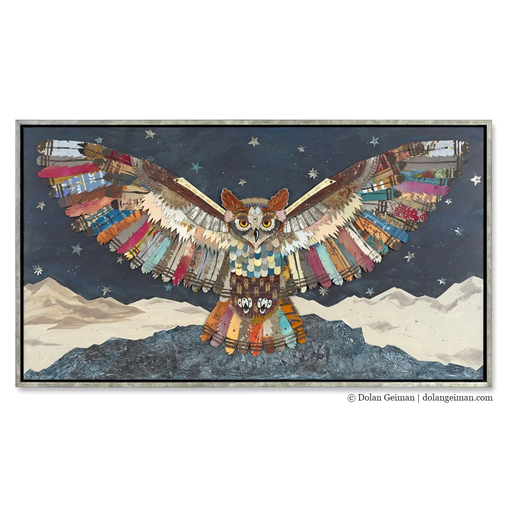 The Protector (Midnight) Original Metal Wall Sculpture 1