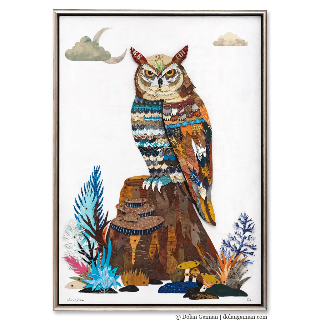 The Visionary Owl Original Metal Wall Sculpture 1