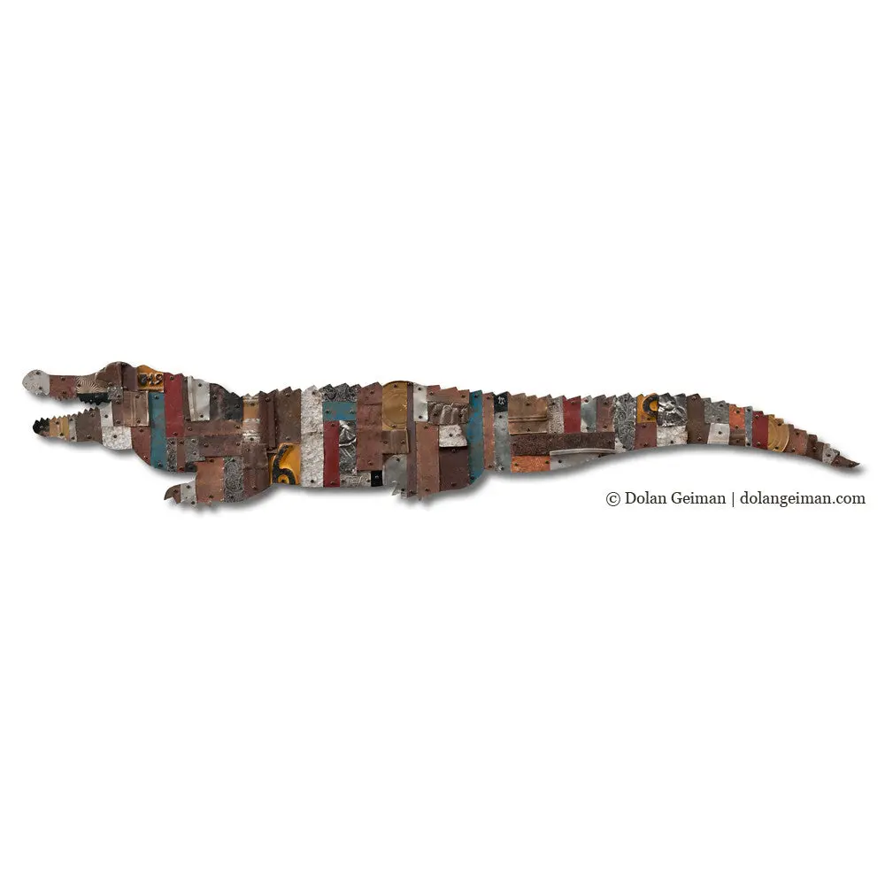 Bayou Alligator Original Metal Wall Sculpture 1
