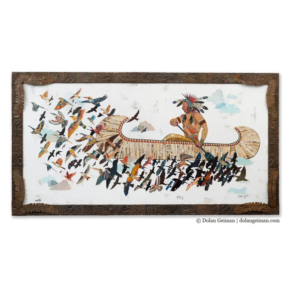 The Great Spirit Original Paper Collage 1