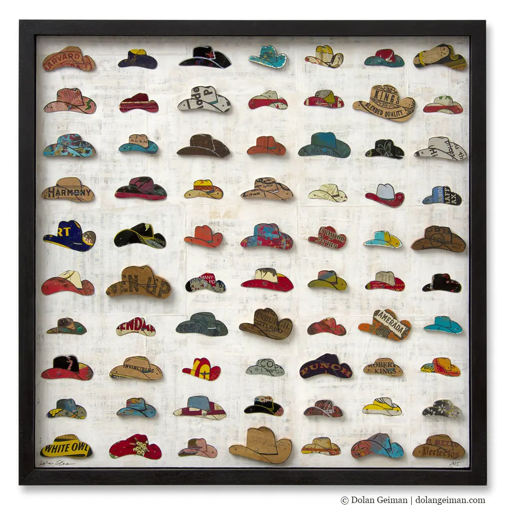 Tip Your Hat (Mid-Size) Original Metal Wall Sculpture 1