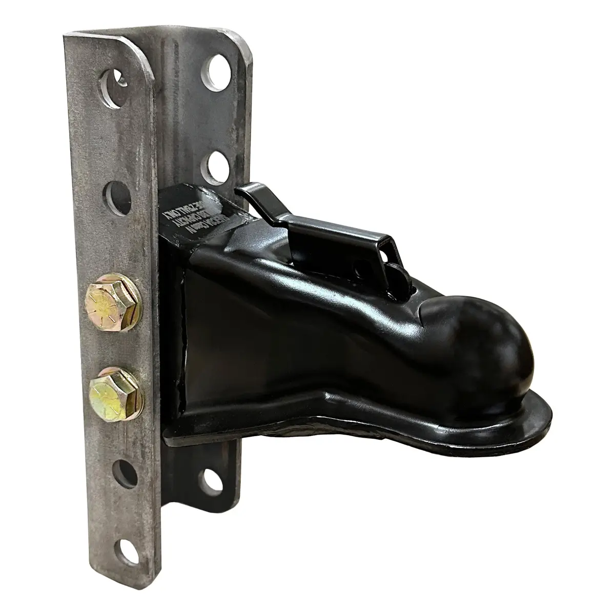 Trailer Coupler With 5-Position Adjustable Channel Bracket - 2" Ball - 8,000 Lbs - Channel-Mount Coupler 1