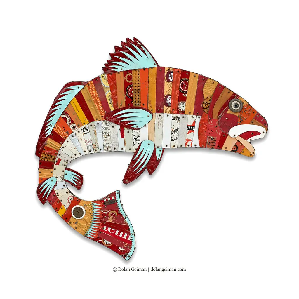 Redfish Original Metal Wall Sculpture 1