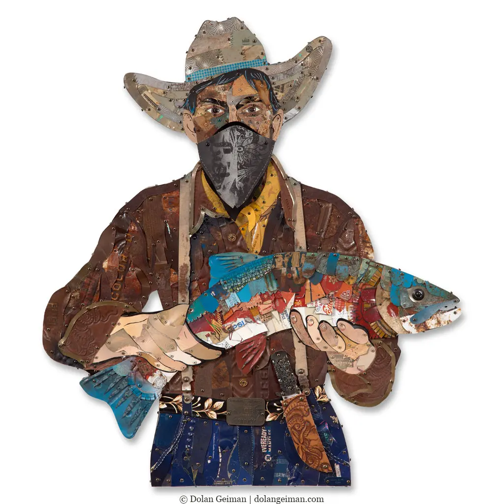 Troutlaw Original Metal Wall Sculpture 1