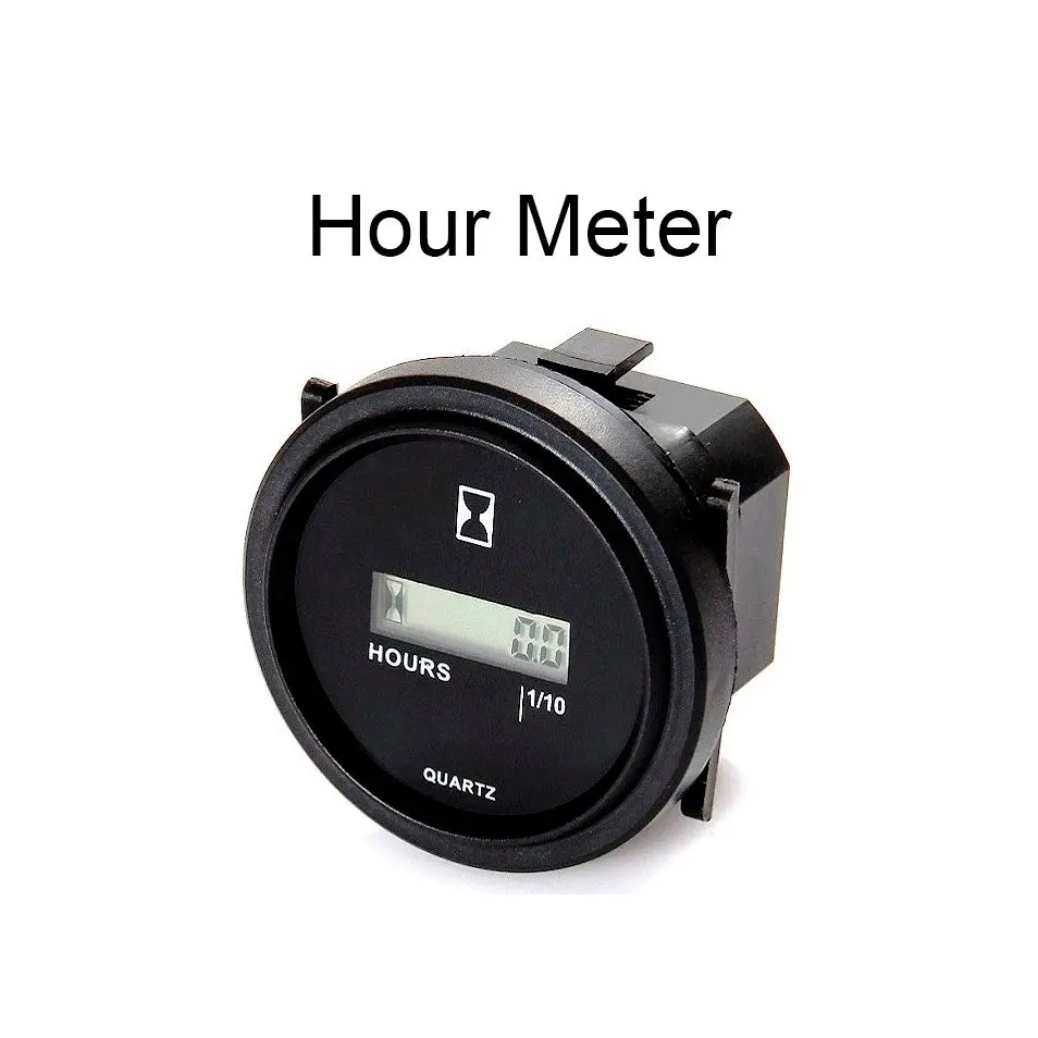 Universal 2" Round Digital Hour Meter - Engine Maintenance & Service 1