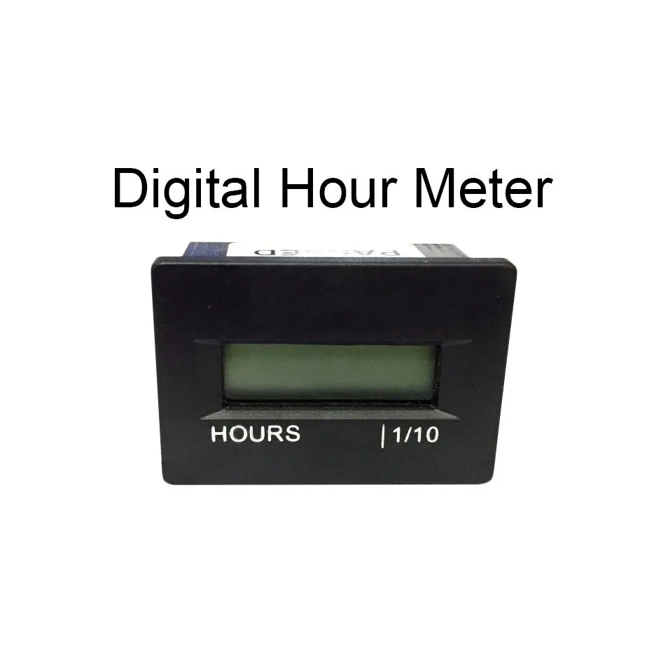 Universal Rectangle Digital Hour Meter - Engine Maintenance & Service 1