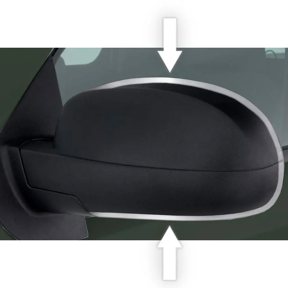 Universal Chrome Side Mirror Accent Trim Molding - Fits All Models 1