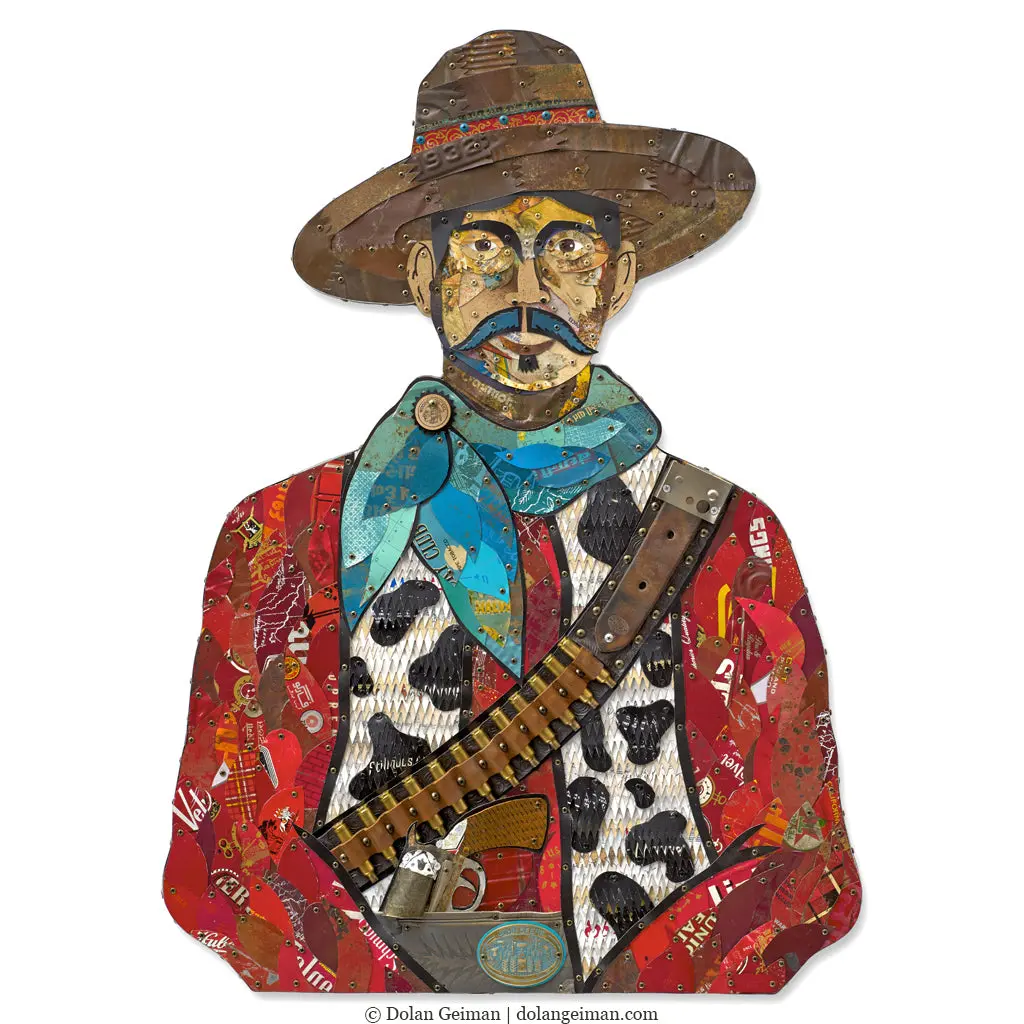 Sonoran Ranger (Cowhide) Original Metal Wall Sculpture 1