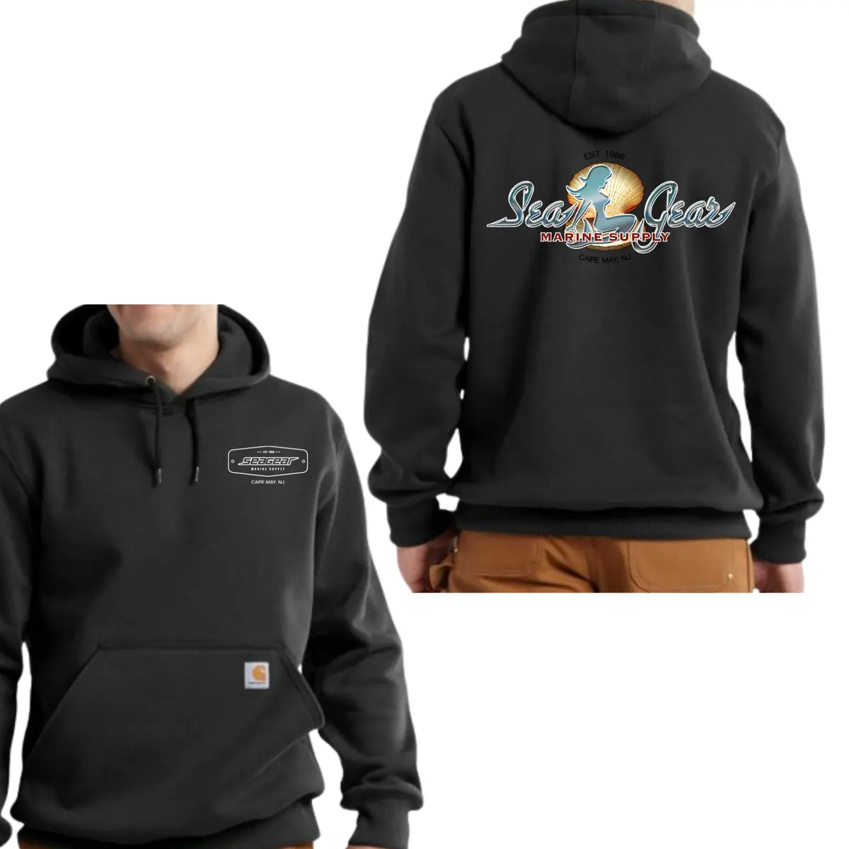 Sea Gear- Carhartt Mud Flap Hoodie 1