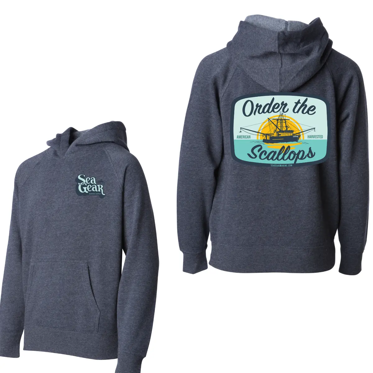 Sea Gear Kids Order The Scallops Hoodie – Youth Fit