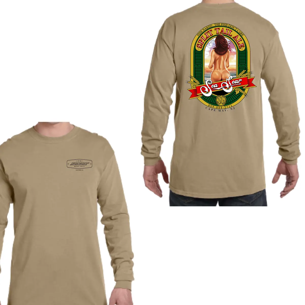 Sea Gear Split-Tail Long-Sleeve Fishing Top